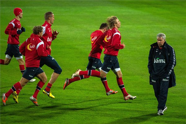 A norvég labdarúgó-válogatott edzése